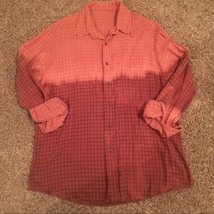 Acid Wash Flannel Button Down Size L